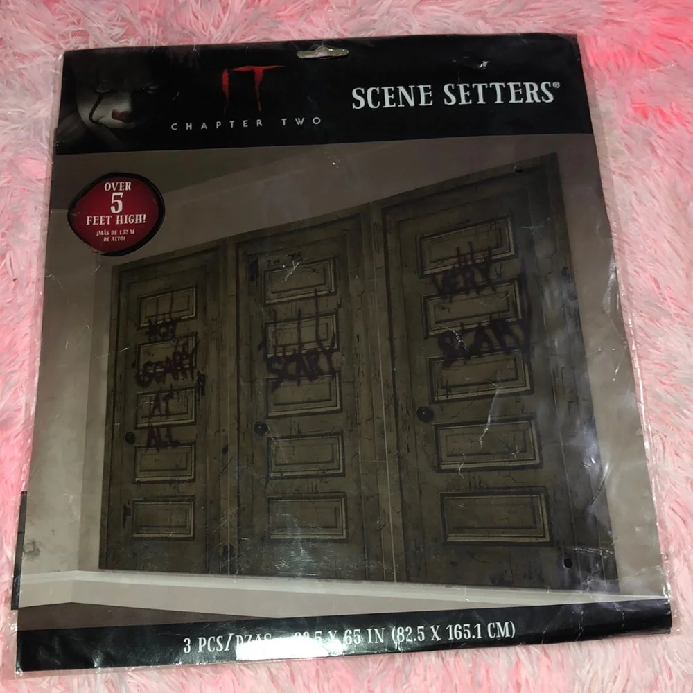 IT Chapter Two Scene Setter 3 Panel 5 Ft Halloween Wall Decor Amscan Movie Party